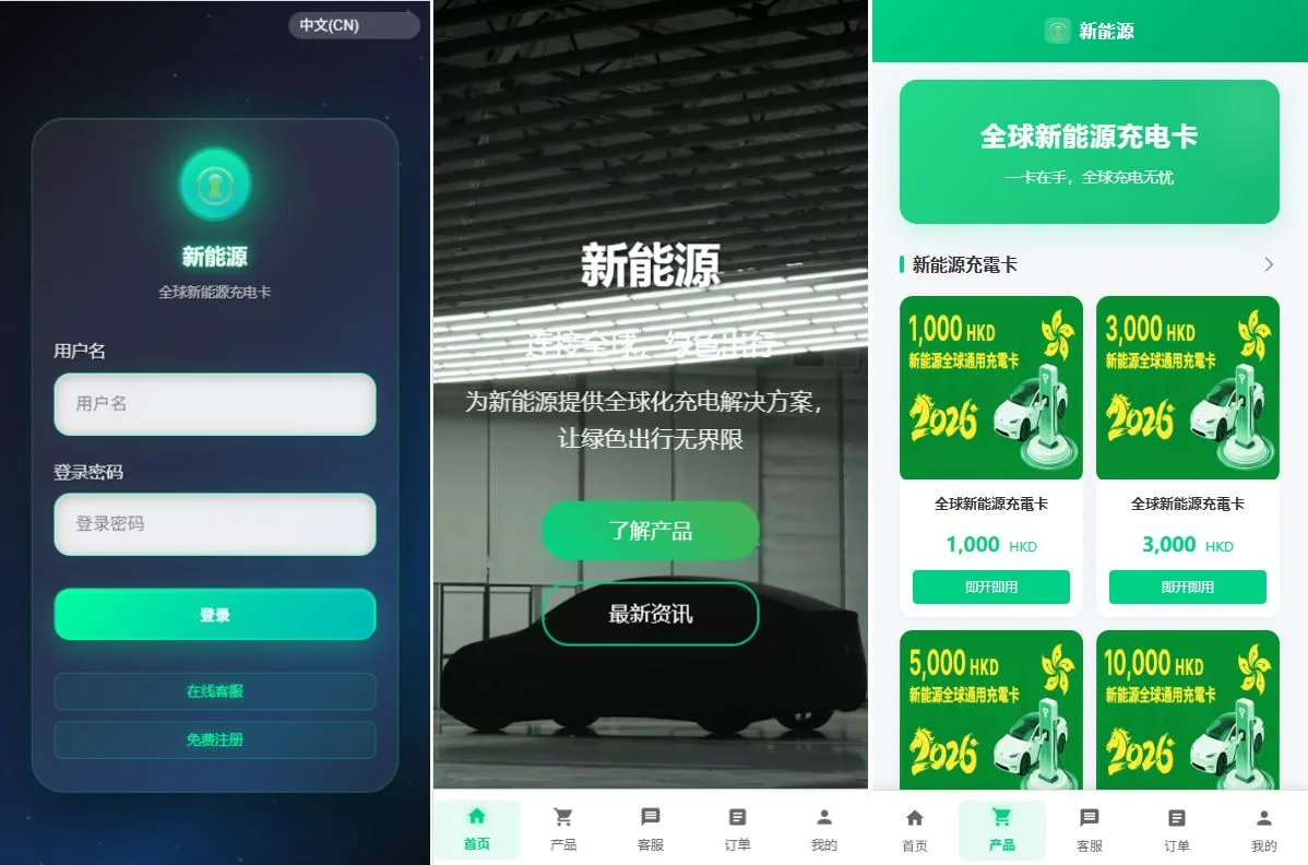 海外新能源商品回收系统/自定义回收/信用分/多语言订单回收